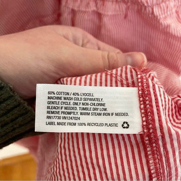 NEW NWT LISA MARIE FERNANDEZ TARGET Plus Size Seersucker Tie Strap Dress Striped - Picture 11 of 16